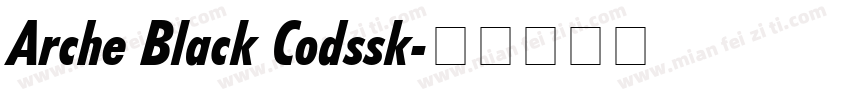 Arche Black Codssk字体转换